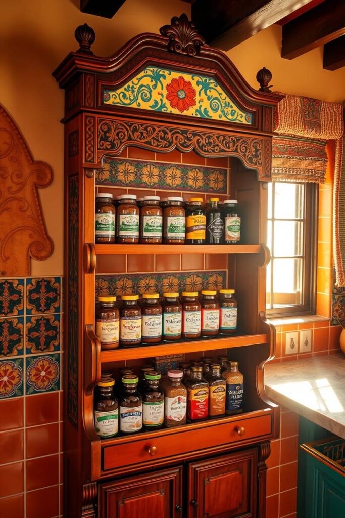 Traditional Mexican Spice Rack