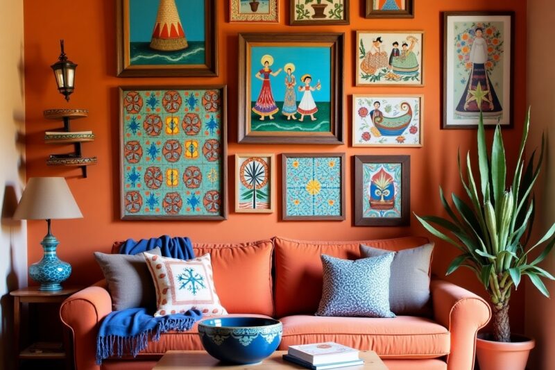 Mexican Gallery Wall Layout Ideas: Visual Vibrance for Any Space 🇲🇽🖼️