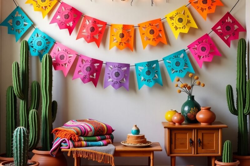DIY Mexican Papel Picado Wall Hanging: Colorful, Cultural & Budget-Friendly 🇲🇽✨