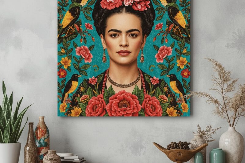 Frida Kahlo Inspired Wall Canvas: Bold Art for Fearless Interiors in 2025🎨🌺